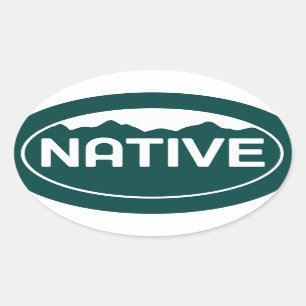 Native Colorado Oval Aufkleber