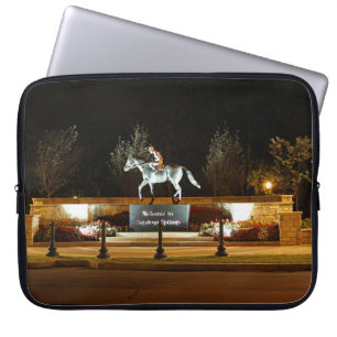 Native Dancer Horse Statue Saratoga Laptop Fall Laptopschutzhülle