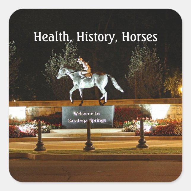 Native Dancer Horse Statue Saratoga Sticker (Vorderseite)