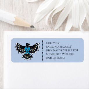 Native Eagle Return Address Label