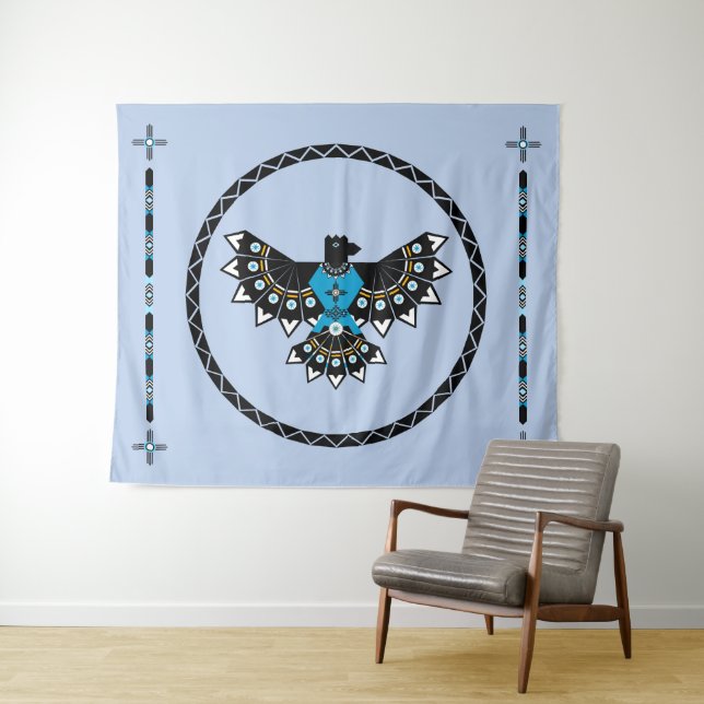 Native Eagle Tapestry Wandteppich (Beispiel (Horizontal))