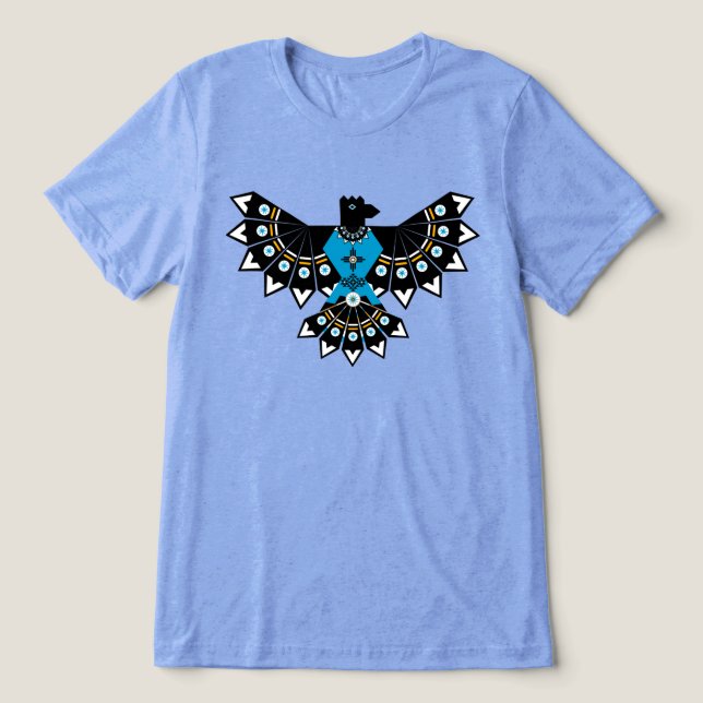 Native Eagle Tri-Blend Shirt (Design Vorderseite)