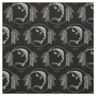 Native Fabric Tribal Wildlife Stoff