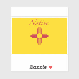 Native Flag New Mexico Aufkleber