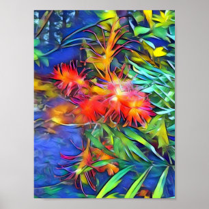 Native Flasche Brush Poster