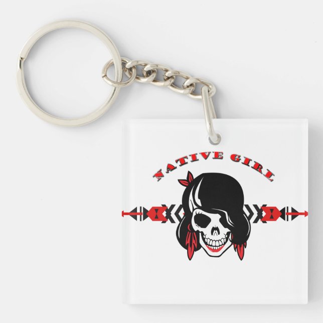 Native Girl Schlüsselanhänger (Vorderseite)
