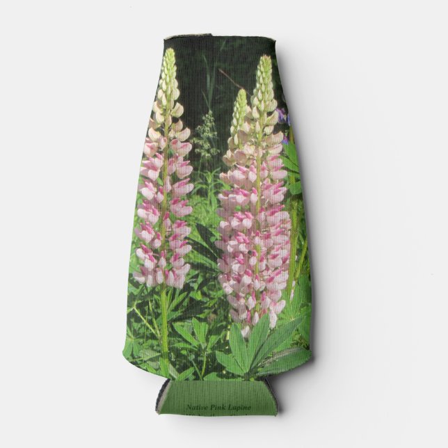 Native Minnesota Pink Lupine Flaschenkühler (Vorderseite)