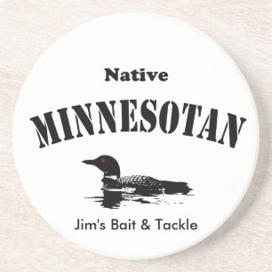 Native Minnesotan - Benutzerdefinierte Meldung Untersetzer