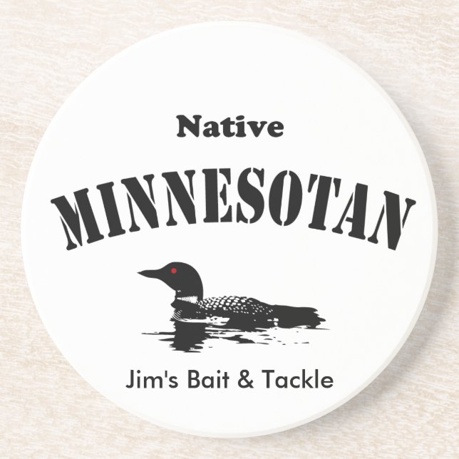 Native Minnesotan - Benutzerdefinierte Meldung Untersetzer (Vorne)