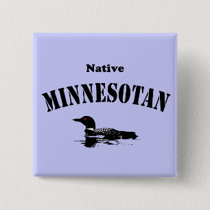 Native Minnesotan Button