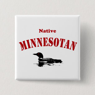Native Minnesotan Button