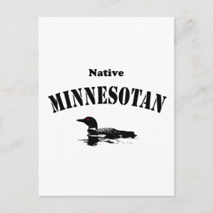Native Minnesotan Postkarte