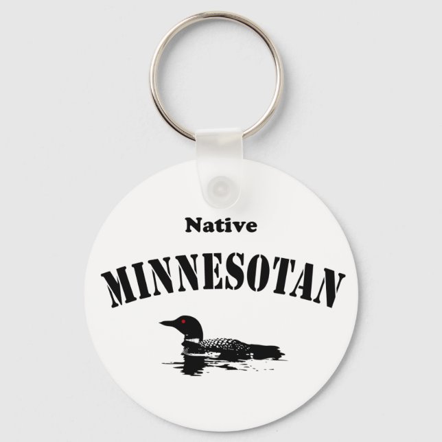 Native Minnesotan Schlüsselanhänger (Vorderseite)
