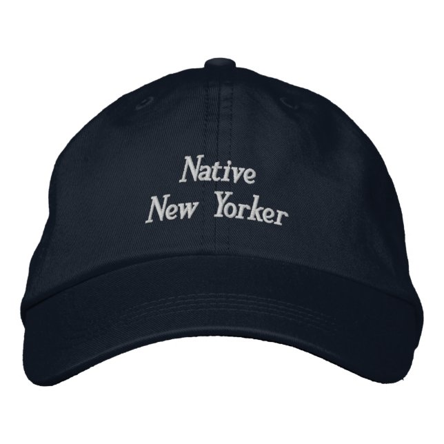 NATIVE NEW YORKER-Hut Bestickte Baseballkappe (Vorderseite)
