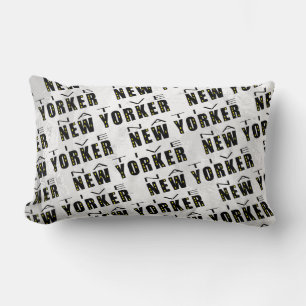 Native New Yorker-Muster Lendenkissen