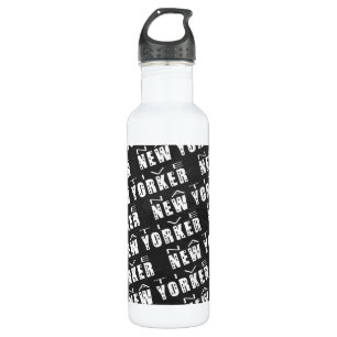 Native New Yorker Pattern Edelstahlflasche