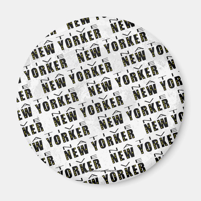 Native New Yorker Pattern Magnet (Vorne)