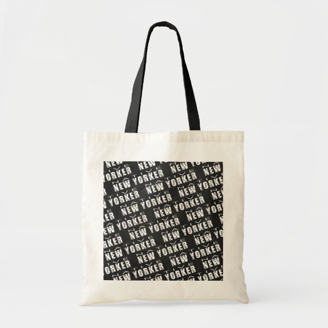 Native New Yorker Pattern Tragetasche (Vorne)