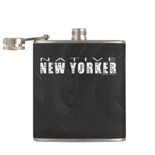Native New Yorker schwarz Flachmann