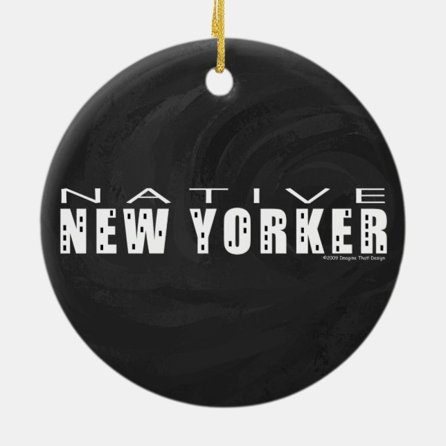 Native New Yorker schwarz Keramikornament (Hinten)