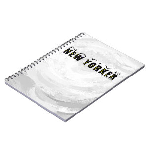 Native New Yorker schwarz Notizblock