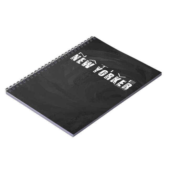 Native New Yorker schwarz Notizblock (Linke Seite)
