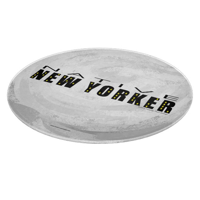 Native New Yorker schwarz Schneidebrett (Ecke)
