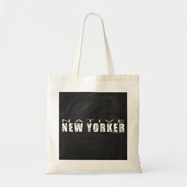 Native New Yorker schwarz Tragetasche (Vorne)