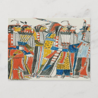 Native Pow Wow Dancers Postkarte