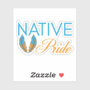 Native Pride Feathers Vinyl Stickers Aufkleber