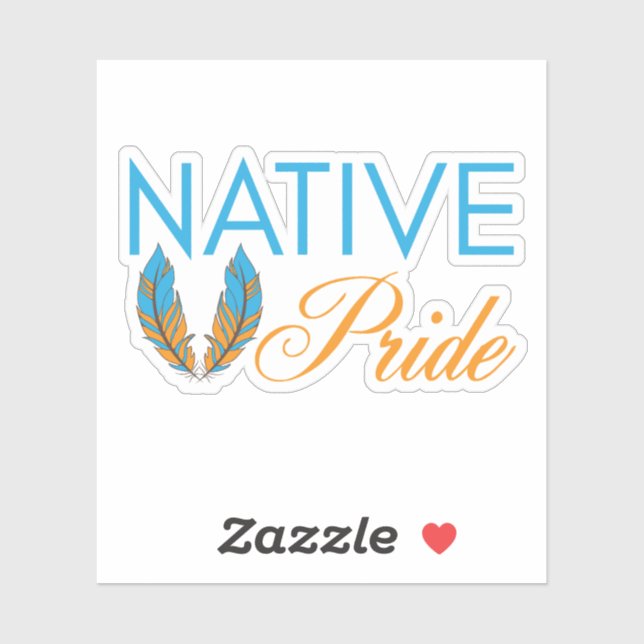 Native Pride Feathers Vinyl Stickers Aufkleber (Blatt)