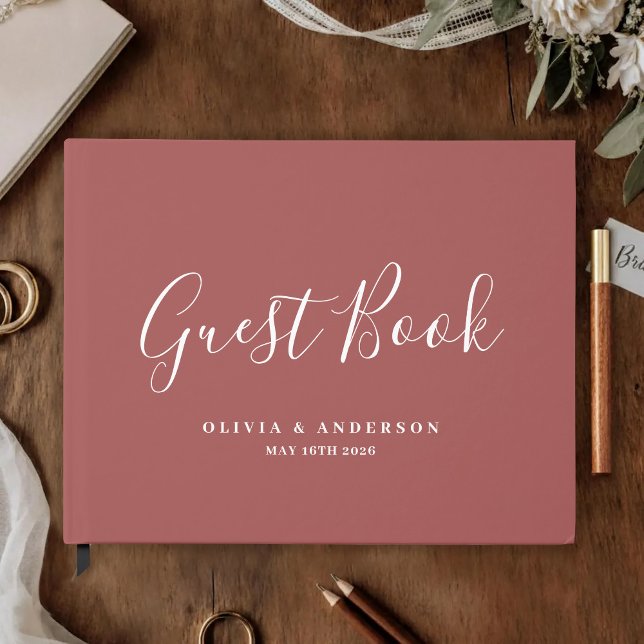 Native Protea Watercolor Floral Boho Botanisch Gästebuch (Von Creator hochgeladen)