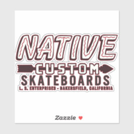 NATIVE SKATEBOARDS AUFKLEBER