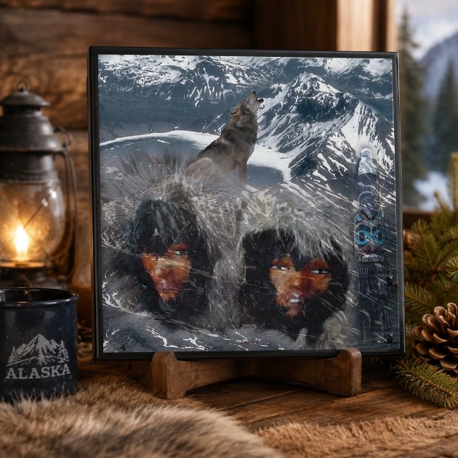 Native Spirit in Alaska Fliese (Native Spirit in Alaska Ceramic Tile)