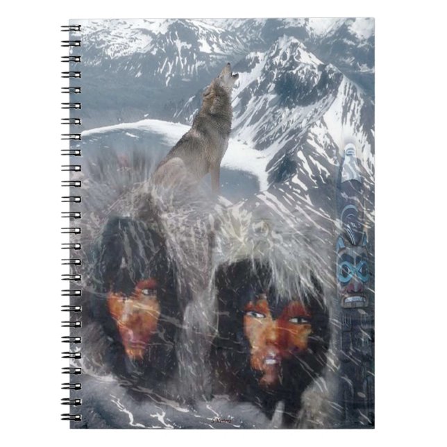 Native Spirit in Alaska Notizblock (Vorderseite)