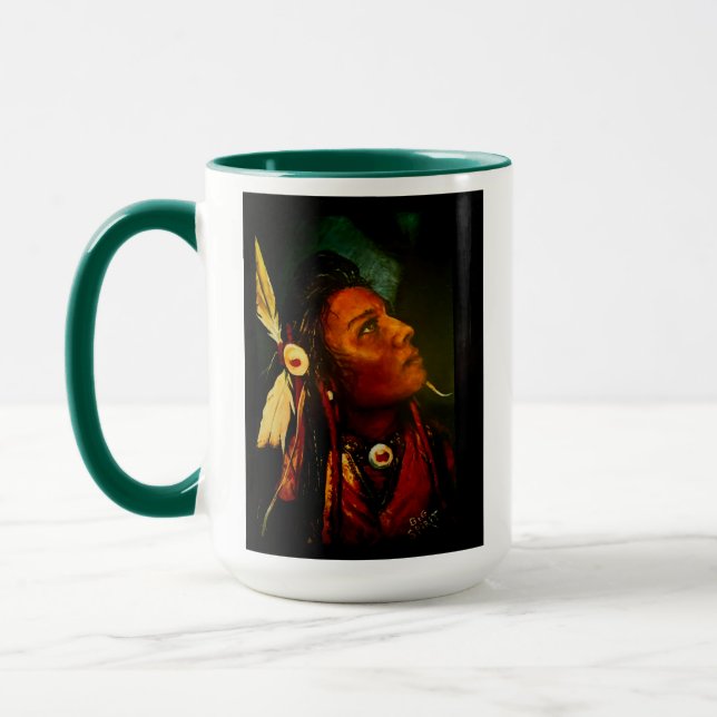 "Native Spirit" original art Mug Tasse (Links)
