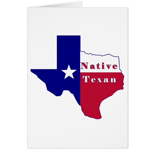 Native Texan Flag Map (Vorne)