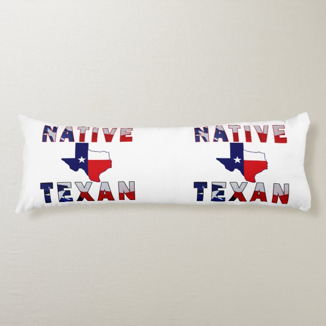 Native Texan Flag Map Seitenschläferkissen (Vorderseite)