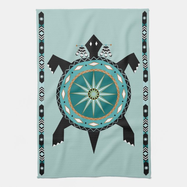 Native Turtle Geschirrtuch (Vertikal)