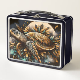 Native Turtle Metall Brotdose