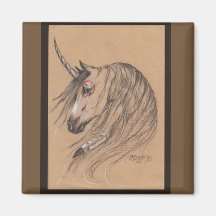 Native Unicorn Magnet