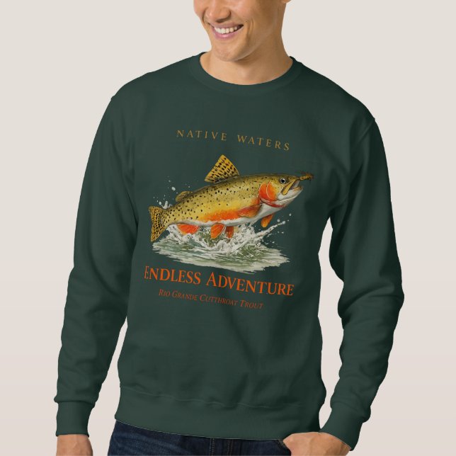 Native Waters Endless Abenteuer Rio Grande  Sweatshirt (Vorderseite)