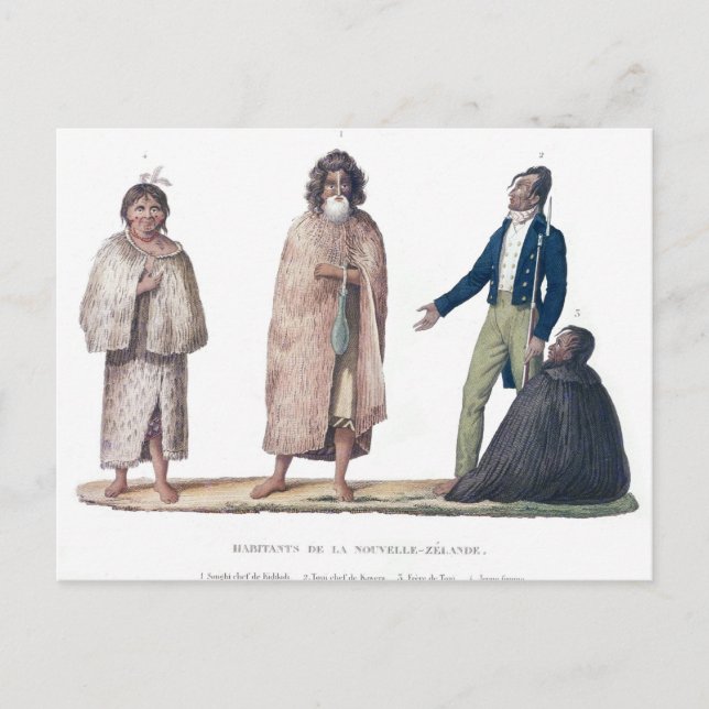Natives of New Zealand Postkarte (Vorderseite)