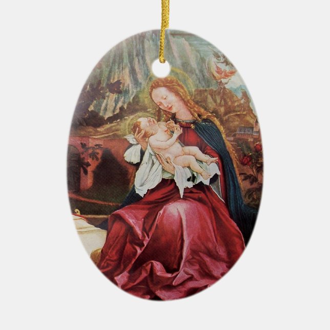 NATIVITÄT MIT ANGELN - MAGIC OF CHRISTMAS KERAMIKORNAMENT (Vorne)