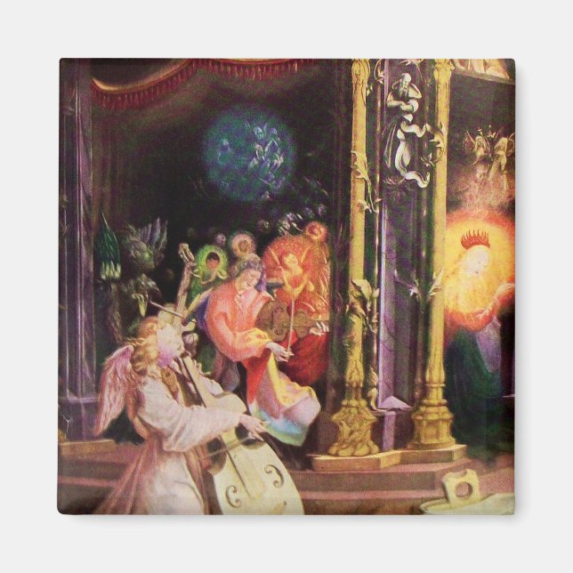 NATIVITÄT MIT ANGELN - MAGIC OF CHRISTMAS MAGNET (Vorne)