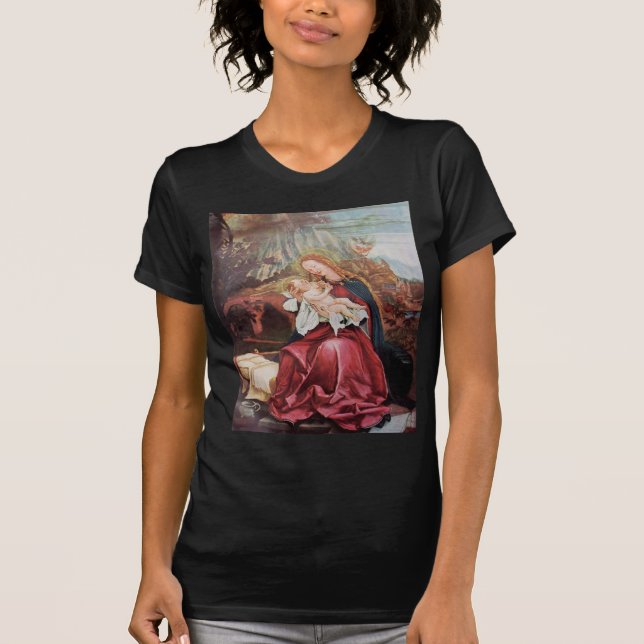 NATIVITÄT MIT ANGELN - MAGIC OF CHRISTMAS T-Shirt (Vorderseite)