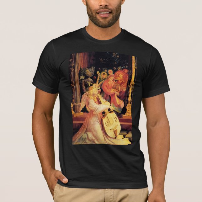 NATIVITÄT, MUSIK MACHEN ANGELS Magie der Weihnacht T-Shirt (Vorderseite)