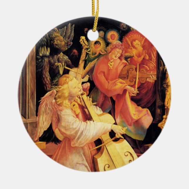 NATIVITÄT, MUSIK MAKING ANGELN - MAGIC OF CHRISTMA KERAMIK ORNAMENT (Vorne)