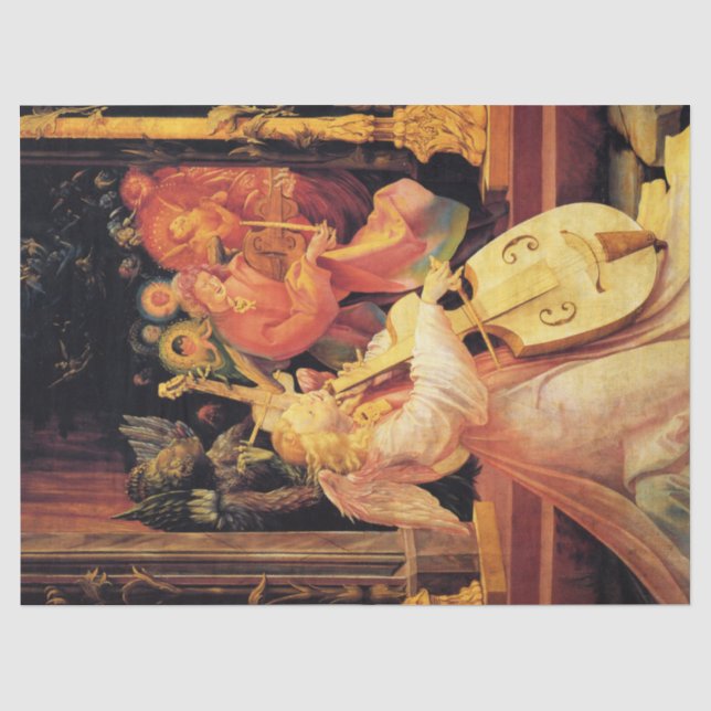 NATIVITÄT, MUSIK MAKING ANGELN - MAGIC OF CHRISTMA SEIDENPAPIER (Vorderseite)