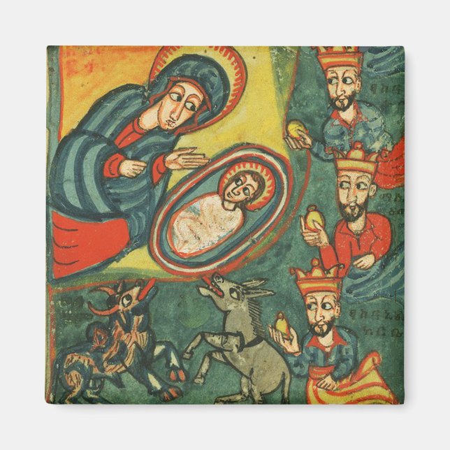 NATIVITÄTSCHRISTMAS-PARCHMENT , ANNAHME VON MAGI MAGNET (Vorne)